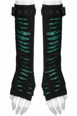 Woven Webs Emerald Armwarmers [GREEN]