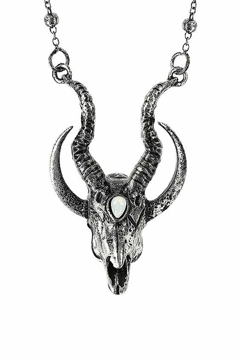 Occult Goat Skull Necklace 3 Occult Goat Skull Necklace - Image 3