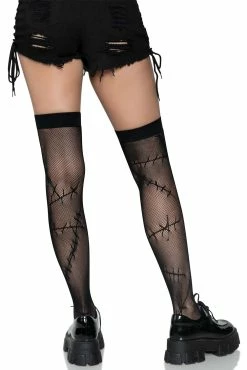 Stitched Fishnet Thigh High Stockings -Goth Accessories Sales 111 032e7de7 41a3 4b0a bd3d 29054222a00c 1800x1800