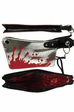 Bloody Cleaver Clutch Bag [Metallic] -Goth Accessories Sales 125 Image2 1800x1800