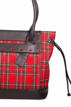 Calum Tartan Bag -Goth Accessories Sales 1594017410BG34179RED4 1800x1800