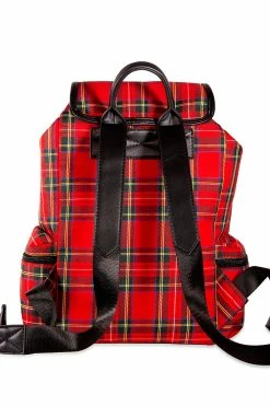 Mad Plaid Backpack [Red Plaid] -Goth Accessories Sales 1594017456BG34181RED3 1800x1800