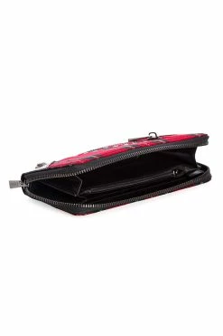 Pandora Wallet [Red Plaid] -Goth Accessories Sales 1611676579WT41069RED3 1 1800x1800