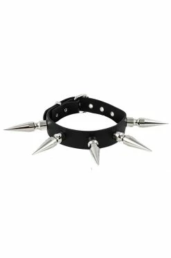 GO AWAY Giant Spiked Choker