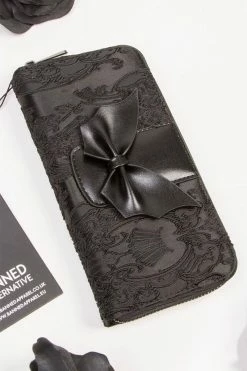 Darkling Bat Bow Wallet [BLACK] -Goth Accessories Sales 34343 1800x1800