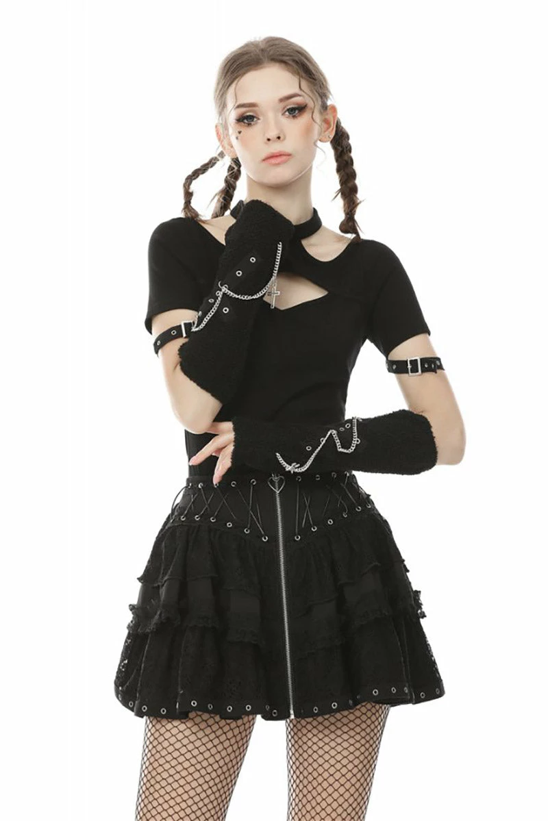 Wooly Grunge Goth Arm Warmers 1 Wooly Grunge Goth Arm Warmers