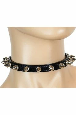Spike The Wine Spiked Collar 5 Spike The Wine Spiked Collar -Goth Accessories Sales 575 1dcac 1800x1800