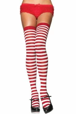 Stripe Thigh Highs [Various Colors] -Goth Accessories Sales 600506222 main 1800x1800
