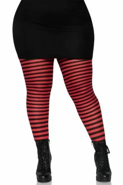 Striped Tights [Plus Size] -Goth Accessories Sales 7100Q 01 011copy 1800x1800