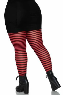 Striped Tights [Plus Size] -Goth Accessories Sales 7100Q 02 011copy 1800x1800