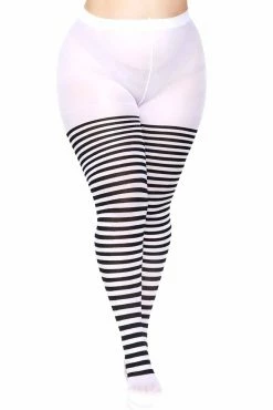 Striped Tights [Plus Size] -Goth Accessories Sales 7100Q 06 007copy 1800x1800