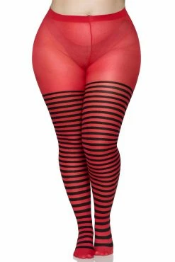 Striped Tights [Plus Size] -Goth Accessories Sales 7100Q 08 011copy 1800x1800