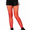 Light My Fire Fishnet Tights[Red]