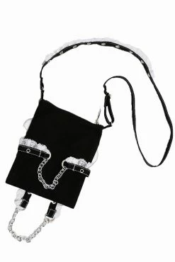 Tripp Lolita Purse [Black/White] -Goth Accessories Sales AF5182 BLKWHT B 1800x1800