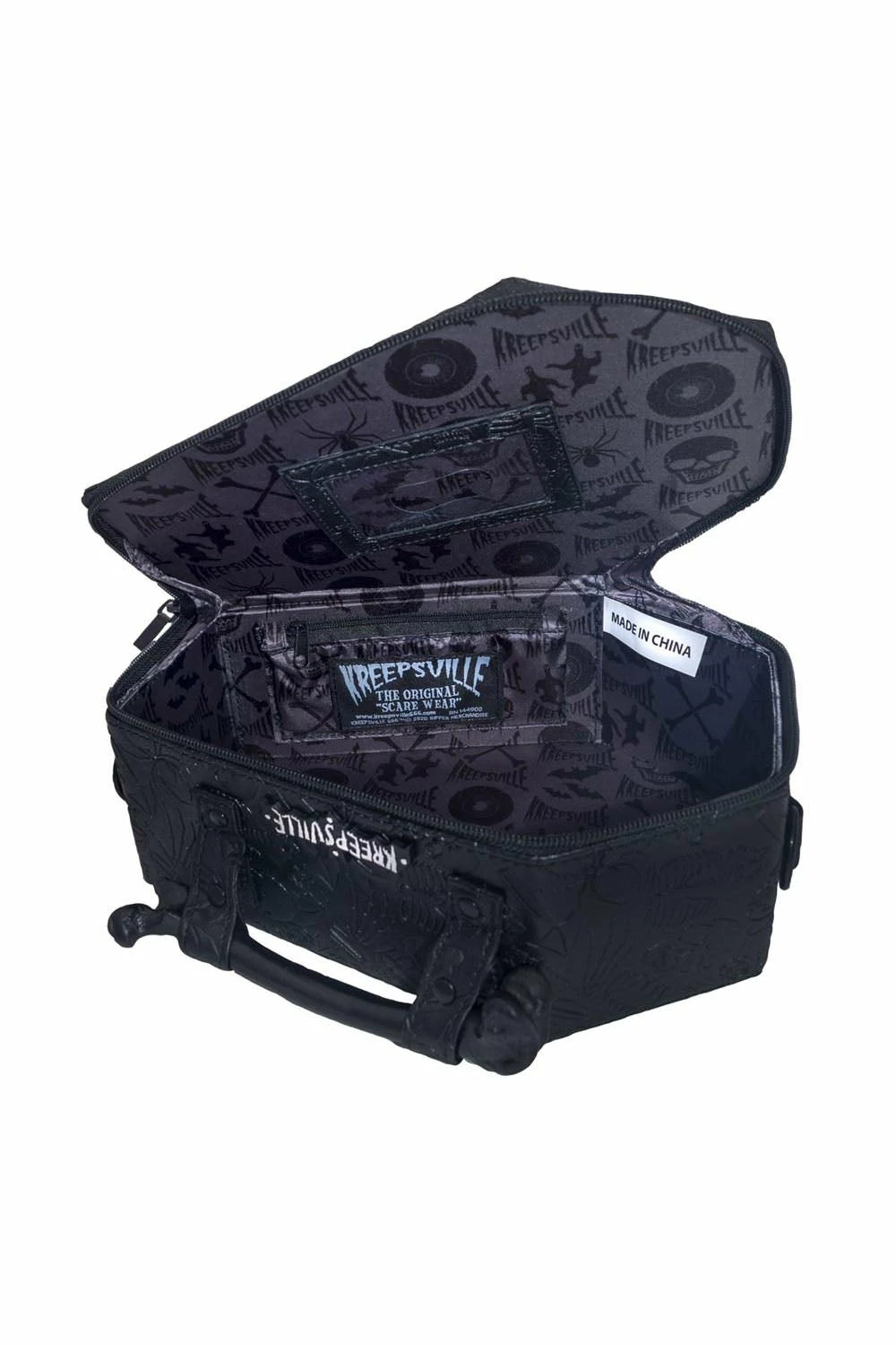 Embossed Skull Coffin Purse Bag 3 Embossed Skull Coffin Purse Bag - Image 3