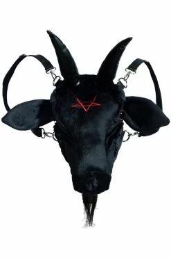 Goathead Baphomet Plush Purse Bag