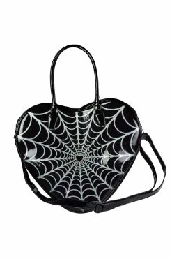 Spiderweb Sparkle Heart Bag -Goth Accessories Sales BGHGW 2 8ea27f7e 3115 4f77 bcd7 4a079708b41a 1800x1800