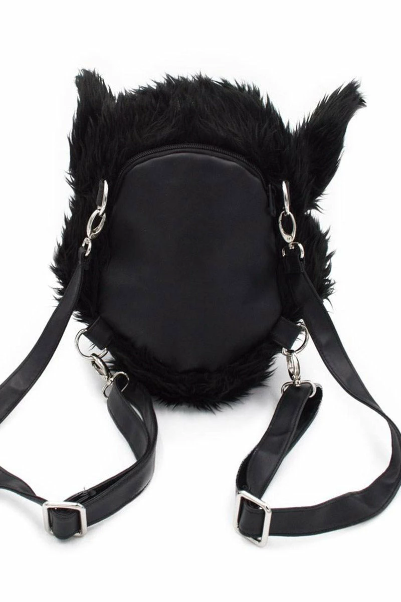 Wolfhead Plush Purse / Backpack 4 Wolfhead Plush Purse / Backpack - Image 4