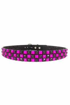Emocore Checkered Belt [Black / Pink]