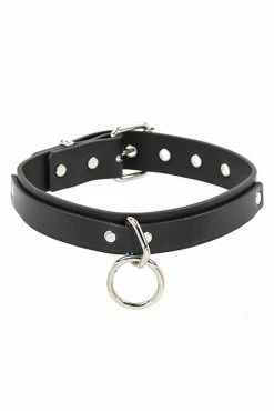 Choked Up Over U Choker [Black Leather]