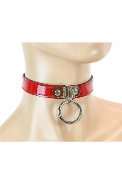 Cut Throat O-Ring Collar [Multiple Colors Available] -Goth Accessories Sales CK129 red 2846x 55bba71b 068d 4ad2 8b35 3c7c531719e2 1800x1800