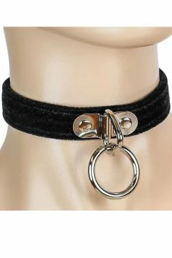 Cut Throat O-Ring Collar [Velvet] -Goth Accessories Sales CK129VEL.BLK 1024x e1e9d927 c30f 4e80 9329 a3af216fd87d 1800x1800