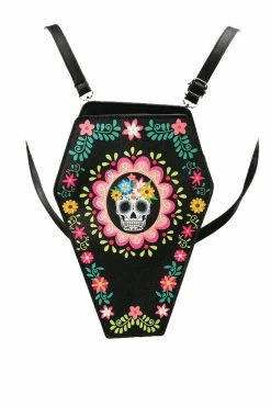 Spooky Sugar Skull Convertible Backpack