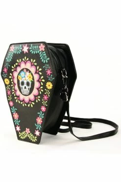 Spooky Sugar Skull Convertible Backpack -Goth Accessories Sales Dia De Los Muertos Bag 1800x1800