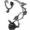 Black Rose Ear Wrap [Left Ear]