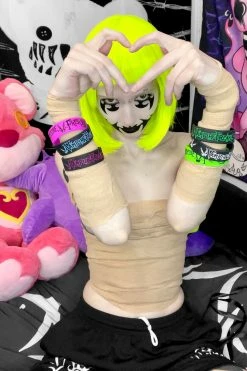 VampireFreaks Rubber Bracelets [4 Pack] -Goth Accessories Sales Emo Bracelets Pack 1800x1800