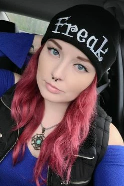 Freak Beanie -Goth Accessories Sales Emo Womens Beanie 1800x1800