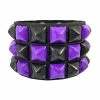 Fright Night Checkered Bracelet [Black/Purple]