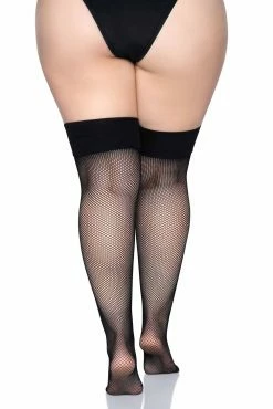 Vamp Fishnet Thigh Highs [PLUS SIZE] -Goth Accessories Sales Fishnet Thigh Highs 1800x1800