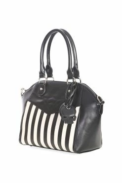 Beetle Spooks Striped Handbag -Goth Accessories Sales Gothic Handbag 1800x1800