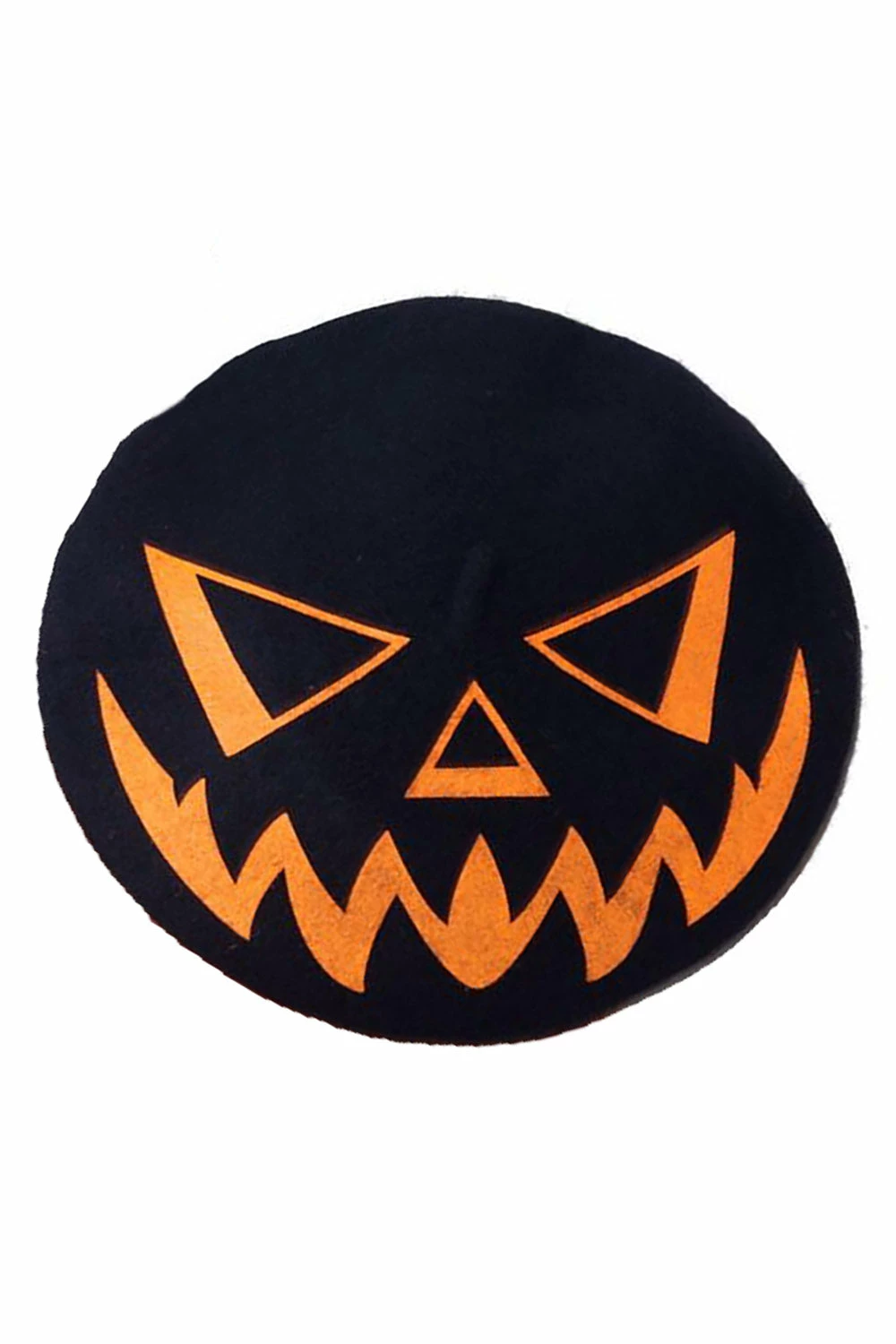 Trick Or Treat Pumpkin Black Beret 3 Trick Or Treat Pumpkin Black Beret - Image 3