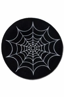 Web Beret Hat [Black/White] -Goth Accessories Sales HBBWB 4 1800x1800