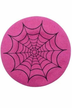 Web Beret Hat [PINK] -Goth Accessories Sales HBBWP 3 1800x1800
