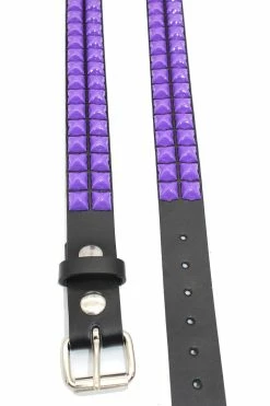 Punk Drunk Love Pyramid Stud Belt [VF Purple]