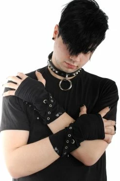 Tripp NYC Safety Pin Goth Arm Warmers -Goth Accessories Sales IMG 1772 1800x1800