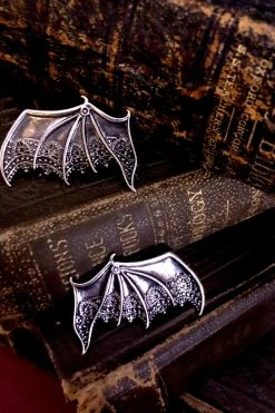 Steampunk Bat Wing Hair Clips [Pair Of 2]