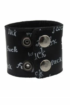 Foul Mouth Cuff Bracelet -Goth Accessories Sales IMG 4652 1800x1800