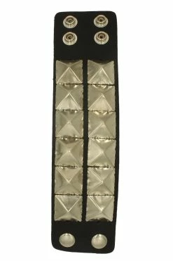Basket Case Pyramid Stud Bracelet -Goth Accessories Sales IMG 5800 1800x1800