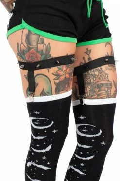 Bats And Stars Thigh High Garter Socks -Goth Accessories Sales Lunar Stockings Gothic Womens 1800x1800