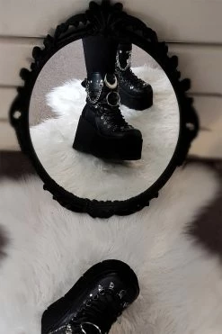 Iron Moon Shoe Cuffs -Goth Accessories Sales MOONSSS 1800x1800