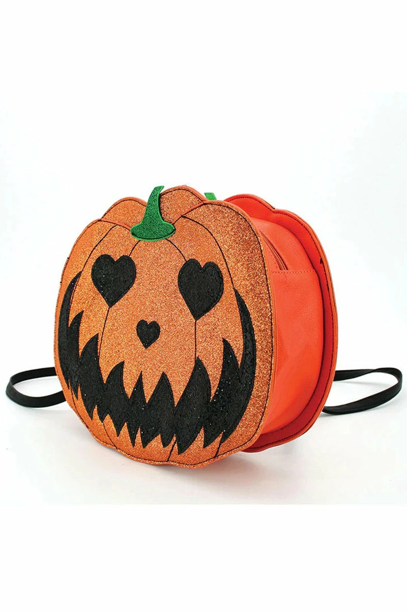 Jack-O-Lantern Glitter Backpack 2 Jack-O-Lantern Glitter Backpack - Image 2