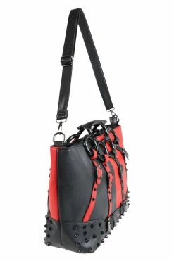 Harley Bag [BLACK/RED] -Goth Accessories Sales Punk Handbag 1800x1800