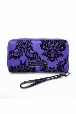 Violet Damask Wallet