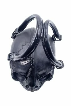 Skull Collection Handbag [BLACK] -Goth Accessories Sales Sculptured Skull Handbag 1800x1800
