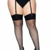 Vamp Fishnet Thigh Highs [PLUS SIZE]