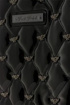 Mina Quilted Bat Coffin Backpack [BLACK] -Goth Accessories Sales aaaaaaaa 1800x1800